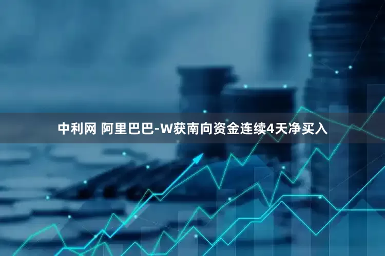 中利网 阿里巴巴-W获南向资金连续4天净买入