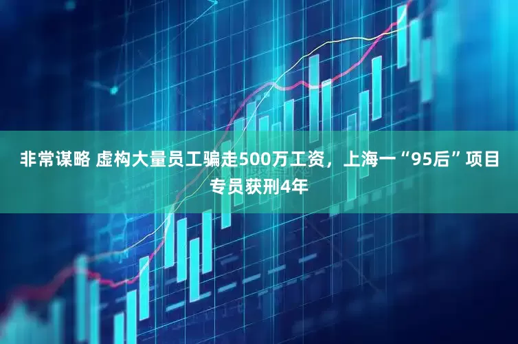 非常谋略 虚构大量员工骗走500万工资，上海一“95后”项目专员获刑4年