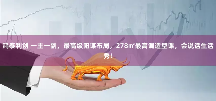 鸿泰利创 一主一副，最高级阳谋布局，278㎡最高调造型课，会说话生活秀！